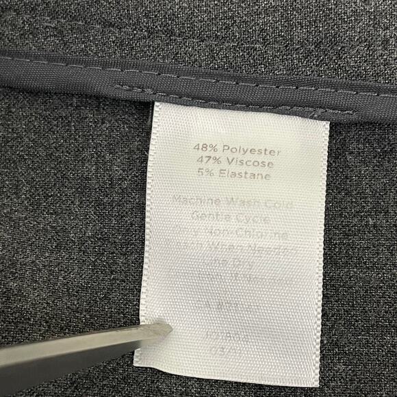 Talbots Petites Dress Pants Sz 6p Heather Gray Relaxed Fit Flat Front Belt Loops - Picture 6 of 12